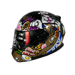 Casco Abatible Hax Maneki Neko Gato  DOT y ECE