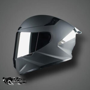 CASCO IMMORTALE NEGRO MATE - PLATA