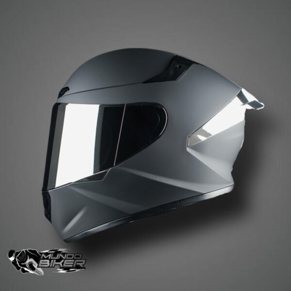 CASCO IMMORTALE NEGRO MATE - PLATA