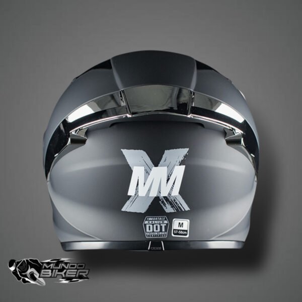 CASCO IMMORTALE NEGRO MATE - PLATA