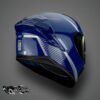 CASCO HAX OBSIDIAN AZUL BRILLO PLATA