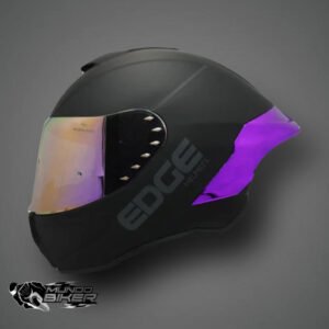 CASCO EDGE SHANGAI NEGRO CON MORADO