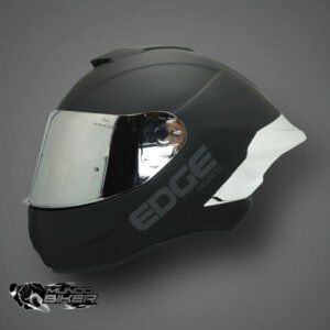 CASCO EDGE SHANGAI NEGRO CON PLATA