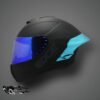 CASCO EDGE SHANGAI NEGRO TURQUESA