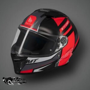 CASCO MT STINGER 2 TRON ROJO BRILLO