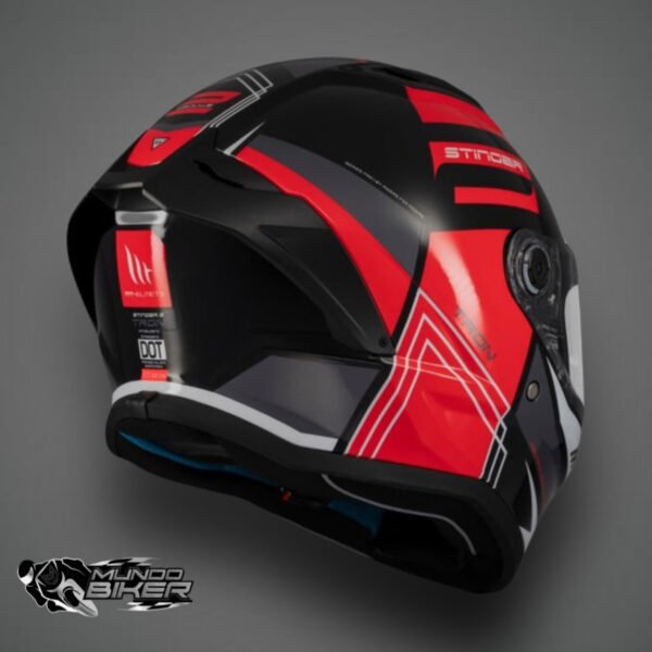 CASCO MT STINGER 2 TRON ROJO BRILLO
