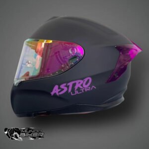 CASCO ASTRO ULTRA NEGRO ROSA